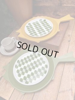 画像7: FISH DISH "OLIVE" 1960'S SERVING TRAY