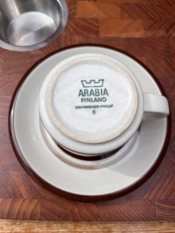 画像6: ARABIA "PIRTTI" 1960'S〜 CUP & SAUCER SET #2