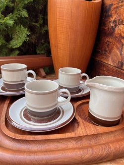 画像9: ARABIA "PIRTTI" 1960'S〜 CUP & SAUCER SET #2
