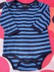 MARIMEKKO "BLUE×NAVY" BABY USED BODYSUIT