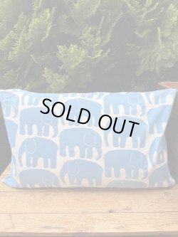 画像1: FINLAYSON "BLUE ELEFANTTI" USSD CUSHION 