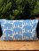 画像1: FINLAYSON "BLUE ELEFANTTI" USSD CUSHION  (1)