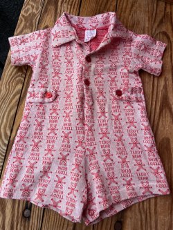 画像1: BUSTER BROWN "MADE IN USA" VINTAGE JACQUARD BODYSUIT