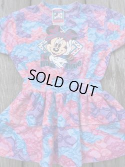 画像1: MINNIE MOUSE  "MADE IN USA" VINTAGE KIDS TIE DYE DRESS