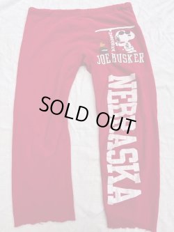 画像1: PEANUTS "MADE IN USA" UNIVERSITY OF NEBRASKA 🏈 1980'S SWEAT PANTS