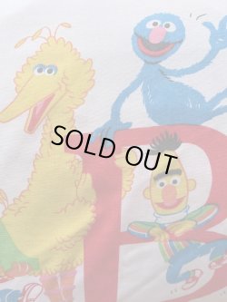 画像1: SESAME STREET "ABC" VINTAGE PILLOW CASE