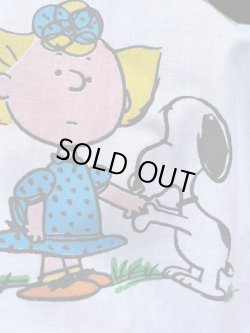 画像15: PEANUTS "HAPPINESS" VINTAGE "KING SIZE"  FLAT SHEETS