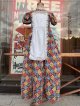PATCHWORK PATTERN KIDS VINTAGE DRESS 