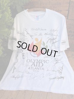画像1: ATLANTA OLYMPIC AID "AUTOGRAPHS" 1996'S T-SHIRTS