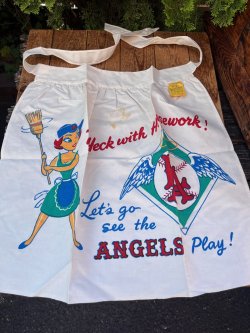 画像1: LOS ANGELES "ANGELES" 1960'S D.STOCK APRON