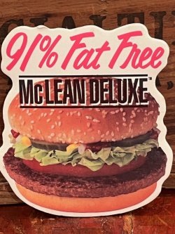 画像1: McDONALD'S "McLEAN DELUXE" 1991'S PIN BACK BUTTON 
