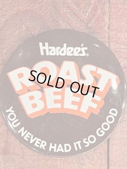 画像1: HARDEE'S "BIG ROAST BEAF🥓" 1970'S PINBACK BUTTON