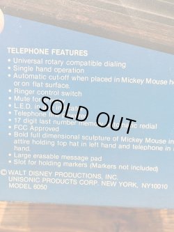 画像11: MICKEY MOUSE "MESSAGE PAD" 1980'S D.STOCK TELEPHONE 