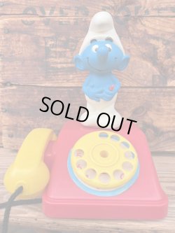 画像1: SMURF 1980'S TELEPHONE FIGURE
