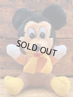 画像1: MICKEY MOUSE "CHRISTMAS CAROL" 1980'S PLUSH DOLL