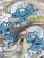 画像1: SMURF "BROWN MUSHROOM" VINTAGE TWIN FLAT SHEETS (1)