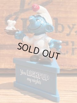 画像2: SMURF ”YOU LIGHT UP MY NIGHT" 1970'S PVC MESSAGE DOLL