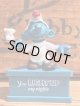 SMURF ”YOU LIGHT UP MY NIGHT" 1970'S PVC MESSAGE DOLL