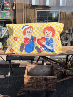 画像1: RAGGEDY ANN & ANDY  ”MADE IN USA" VINTAGE PILLOW CASE