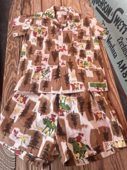 画像1: YOUNGAWEAR "NATIVE AMERICAN" KIDS 1950'S SHIRTS ＋ PANTS SET
