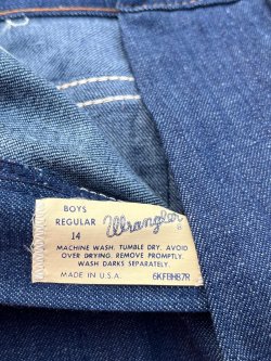 画像12: WRANGLER ”MADE IN USA" KIDS D.STOCK DENIM PANTS