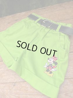 画像1: MINNIE MOUSE KIDS D.STOCK SHORTS ＋ BELT SET