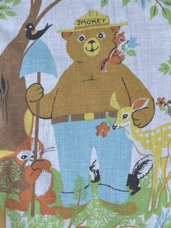 画像3: SMOKEY THE BEAR VINTAGE  FLAT SHEETS 