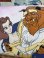 画像1: BEAUTY AND TEH BEAST VINTAGE PILLOW CASE (1)