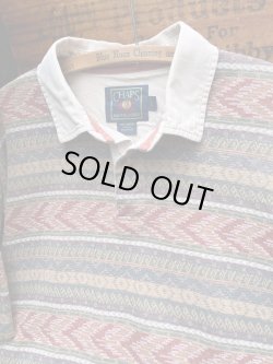 画像3: CHAPS RALPH LAUREN 1990'S JACQUARD POLO SHIRTS 