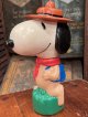 PEANUTS "CAMP SNOOPY" 1990'S BUBBLE BATH SOAKY FIGURE