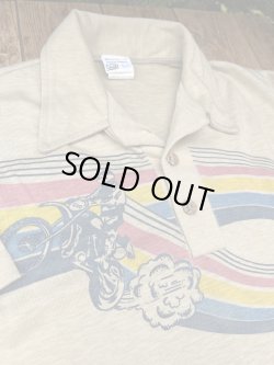 画像1: SEARS "MOTOCROSS RACER" KIDS 1970'S POLO SHIRTS 