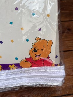 画像3: WINNIE THE POOH "MADE IN USA" D.STOCK TWIN BEDSKIRT #1
