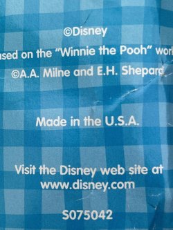 画像8: WINNIE THE POOH "MADE IN USA" D.STOCK TWIN BEDSKIRT #2