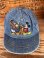 画像1: DISNEYLAND "EMBROIDERY" KIDS 1990'S DENIM CAP  (1)
