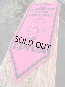 画像3: LINUS VINTAGE "KNOW ME, LOVE ME"1970'S FELT BANNER