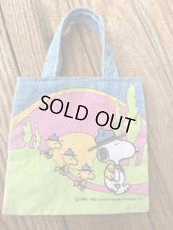画像1: SNOOPY  "BUTTERFLY ORIGINAL" 1970-80'S MINI TOTE BAG 