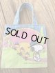 SNOOPY  "BUTTERFLY ORIGINAL" 1970-80'S MINI TOTE BAG 