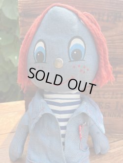 画像1: LEVI'S "BIG E" 1970'S RED HAIR”16" DENIM RAG DOLL