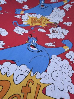 画像1: ALADDIN ”MADE IN USA" VINTAGE FULL FLAT SHEETS