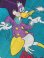 画像1: DARKWING DUCK "MADE IN USA" VINTAGE CURTAIN FABRIC (1)