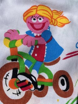 画像7: SESAME STREET "MADE IN USA" VINTAGE TWIN FLAT SHEETS