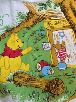 画像1: WINNIE THE POOH "MADE IN USA" VINTAGE CURTAIN FABRIC