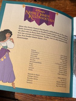 画像7: DISNEY "NOTRE DAMEN KELLONSOITTAJA" 1990'S FINNISH READING BOOK ＋ CASSETTE TAPE