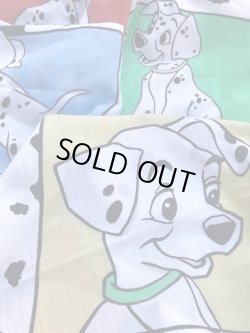 画像1: 101 DALMATIANS VINTAGE BABY BED FLAT SHEETS