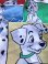 画像1: 101 DALMATIANS VINTAGE BABY BED FLAT SHEETS (1)