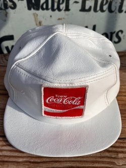 画像1: COCA COLA FINNISH 🇫🇮 VINYL LEATHER CAP