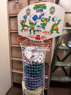 画像24: TURTLES "DUNK" BASKET HOOP 1988'S LAUNDRY BAG 