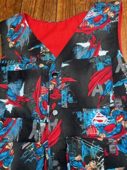 画像9: SUPERMAN KIDS USED REVERSIBLE VEST
