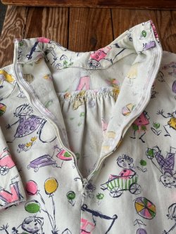 画像19: CHILDREN'S ”お絵描き柄” KIDS VINTAGE DRESS 