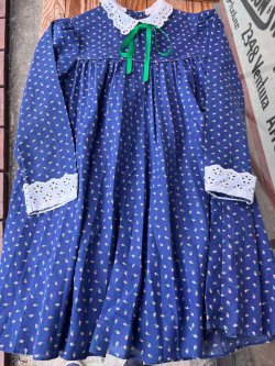 画像1: LOVE ”SMALL FLORAL PATTERN" KIDS VINTAGE DRESS 